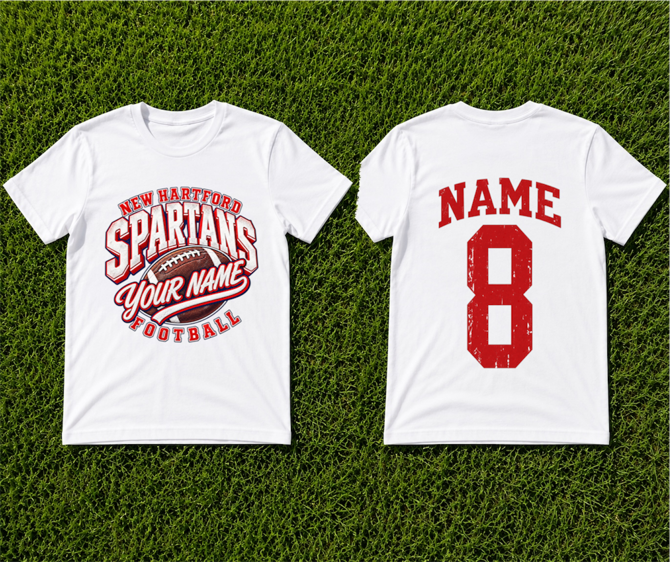 Football Custom Name Spartans