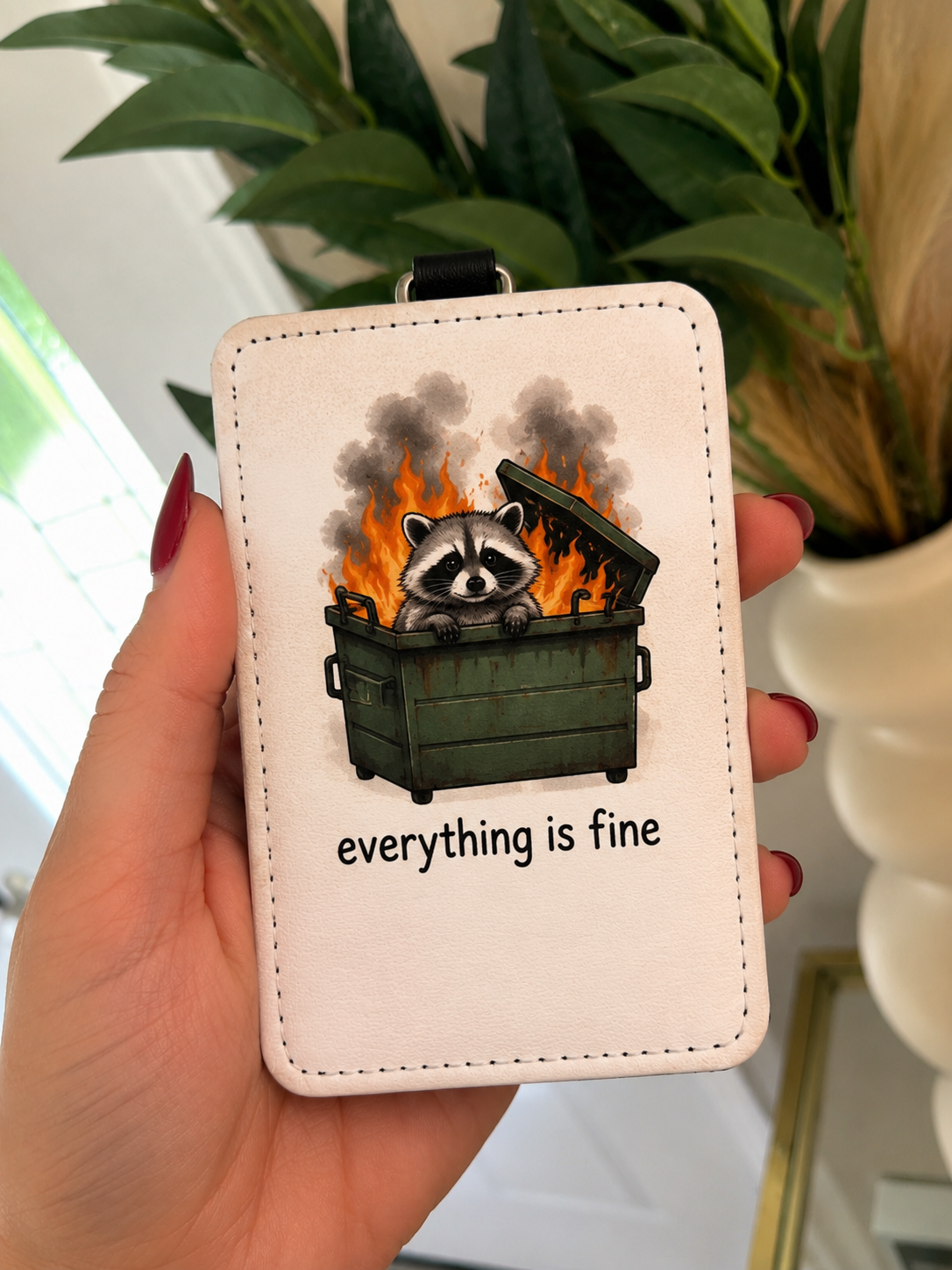 ID Badge Holder Dumpster Fire