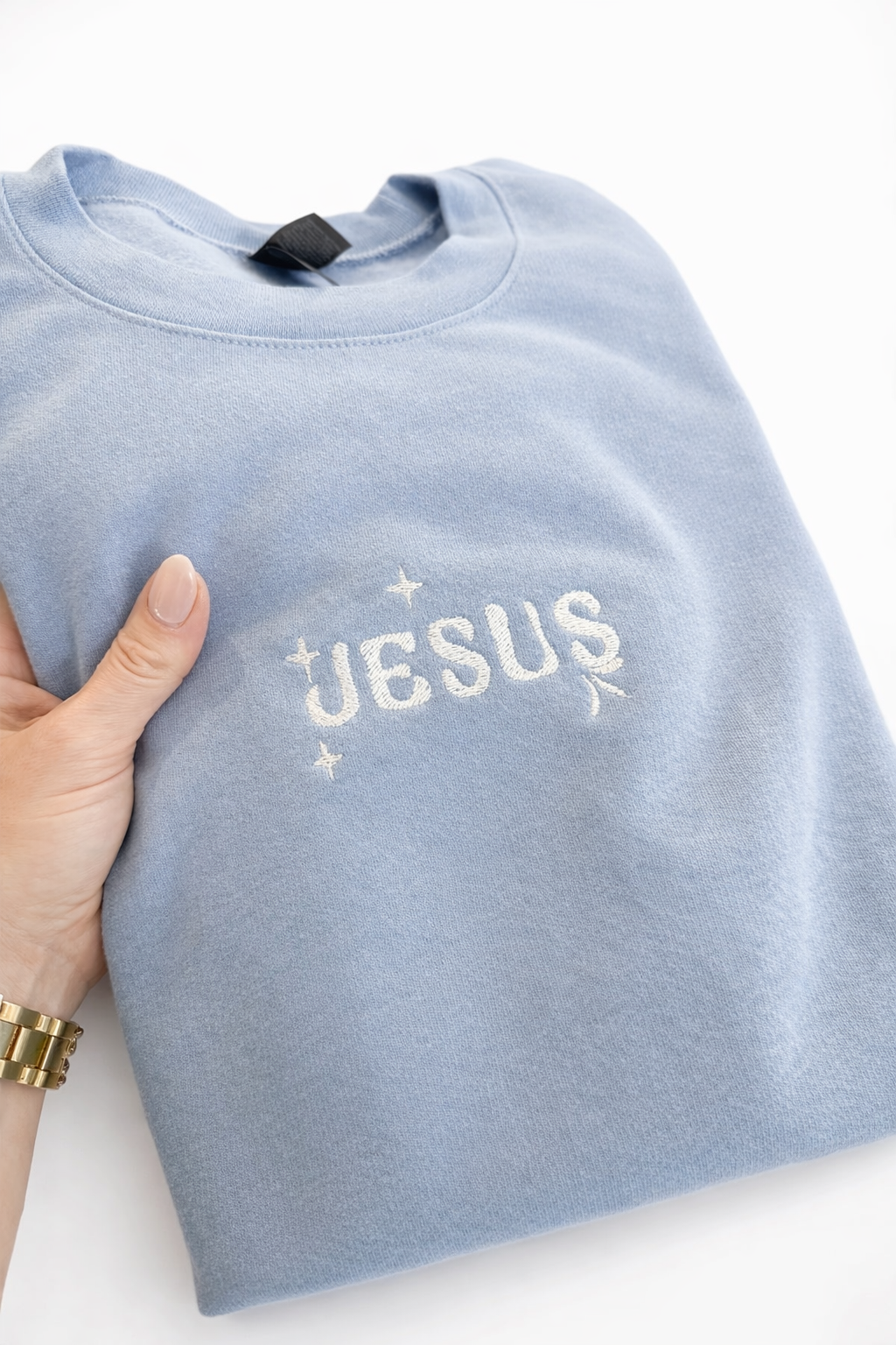 Jesus Embroidered Sweatshirt