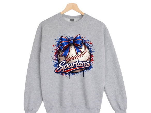 Spartans Drip Bow Baseball