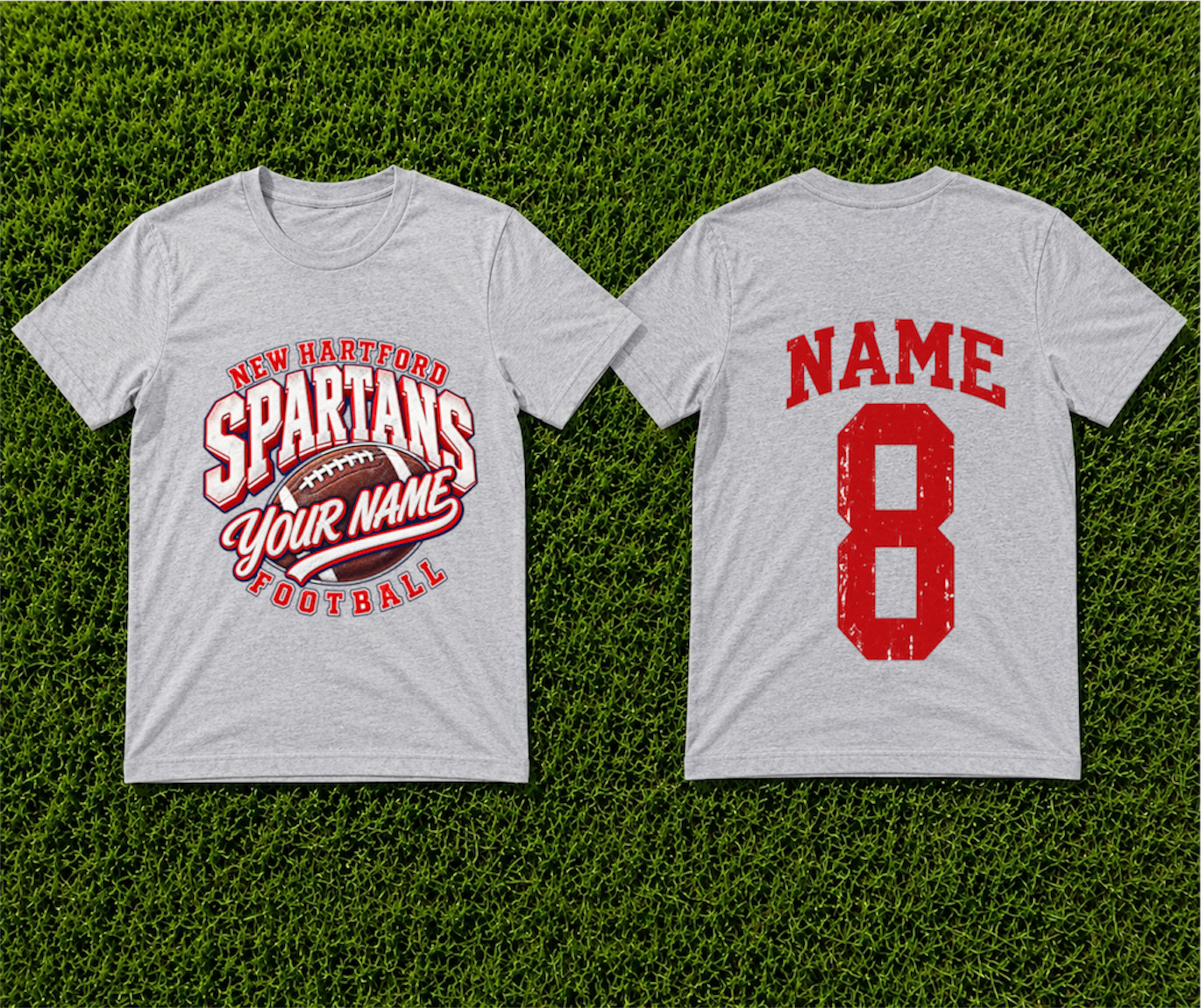 Football Custom Name Spartans