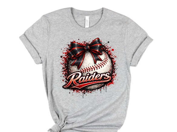 Raiders Drip Bow Baseball