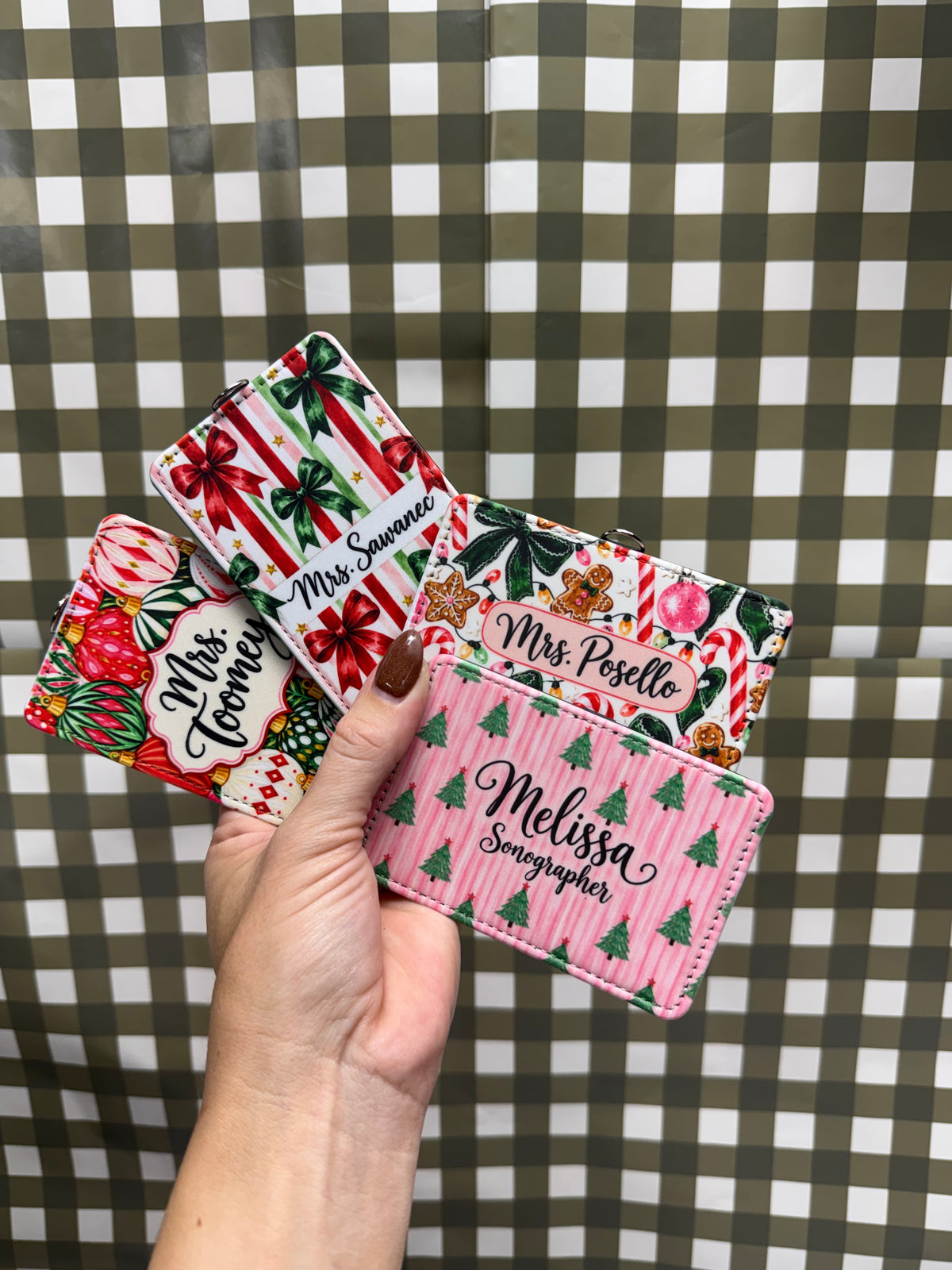 ID Badge Holder Holiday