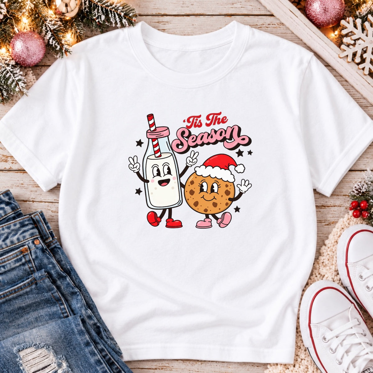 Tis The Season t-shirt in white