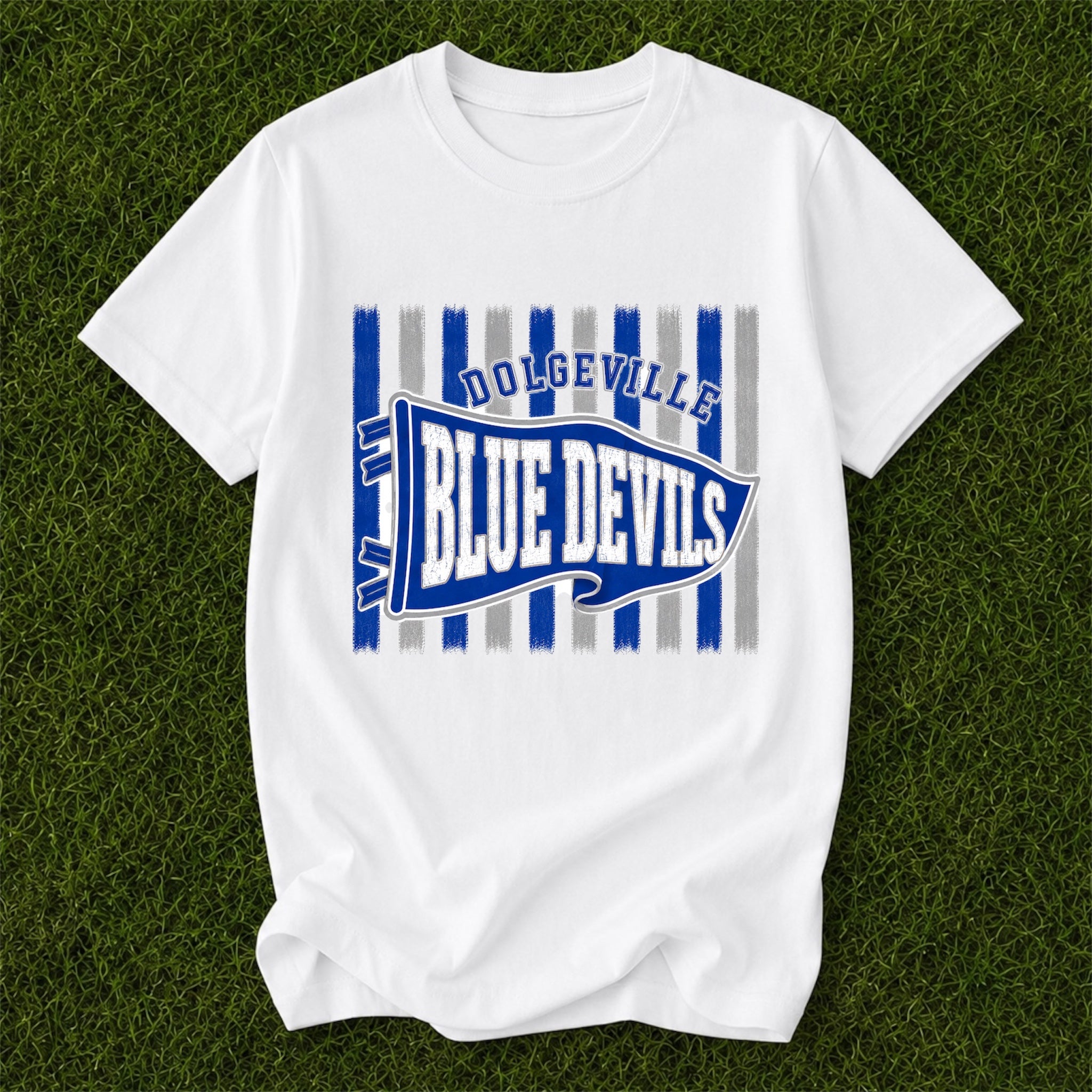 Dolgeville Blue Devils Striped