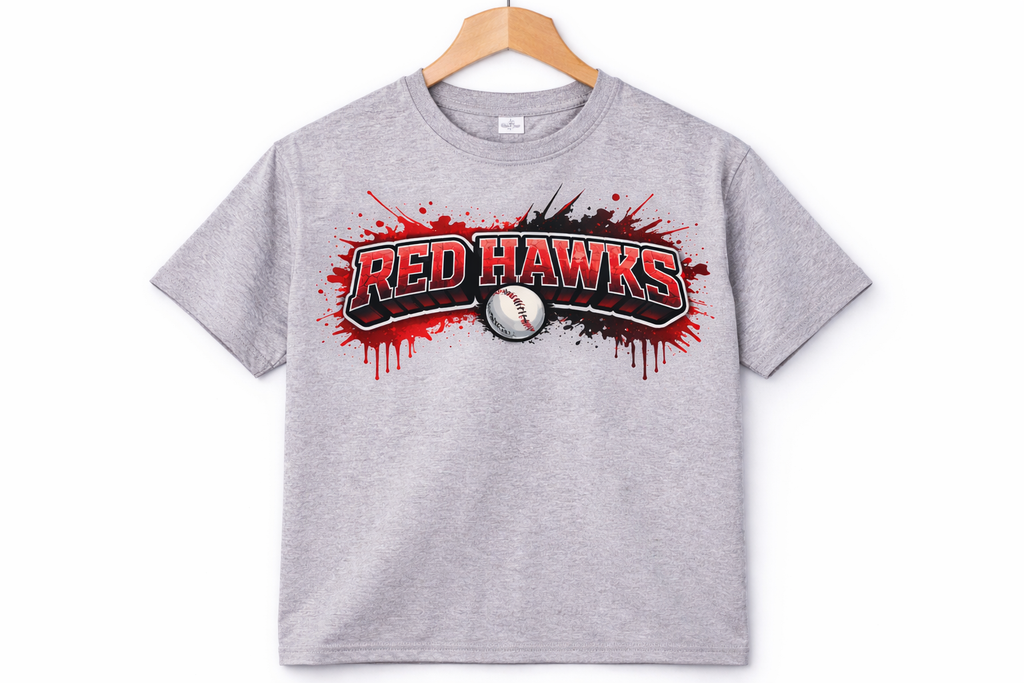 Red Hawks Graffiti Tshirt