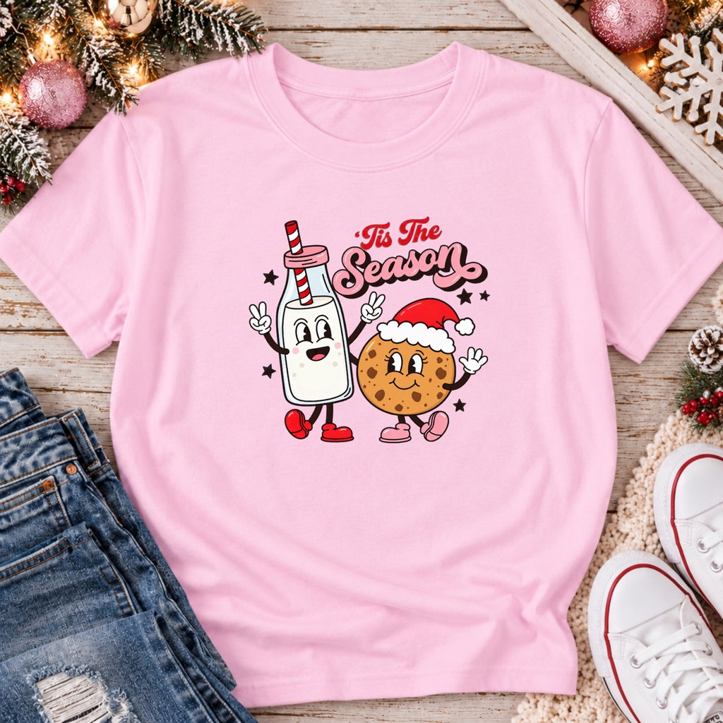 Tis The Season t-shirt in pink