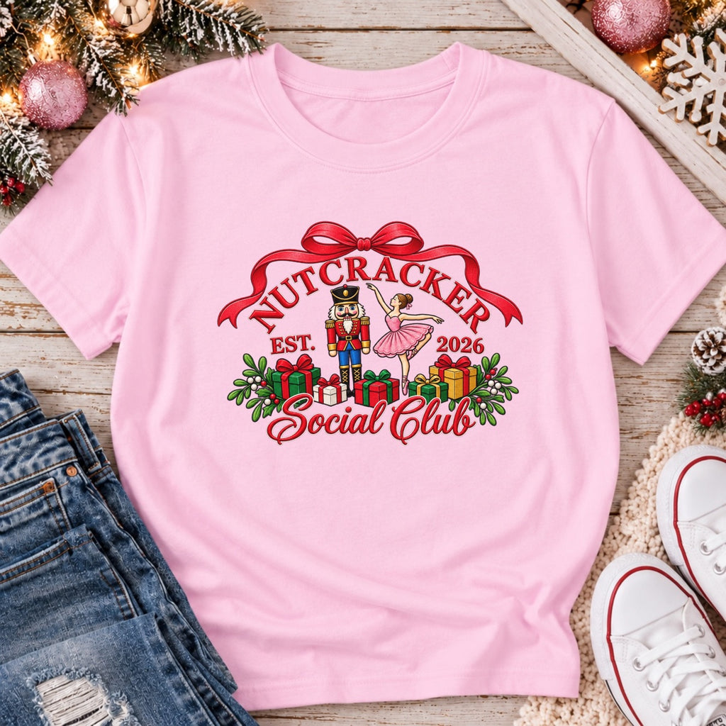 Nutcracker Social Club t-shirt in pink