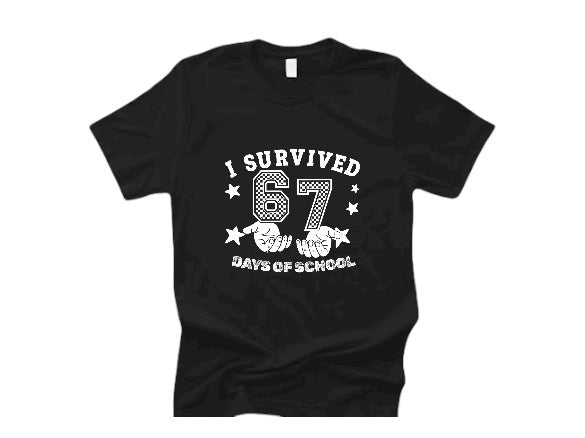 67 Days of School Hands