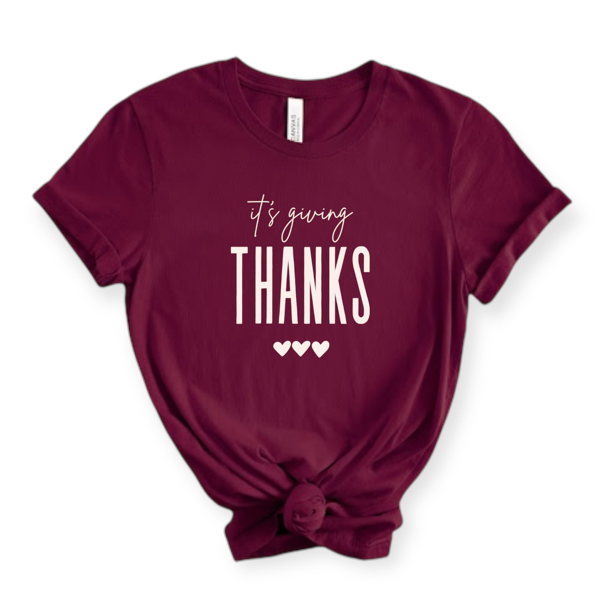 Giving Thanks! (Maroon)
