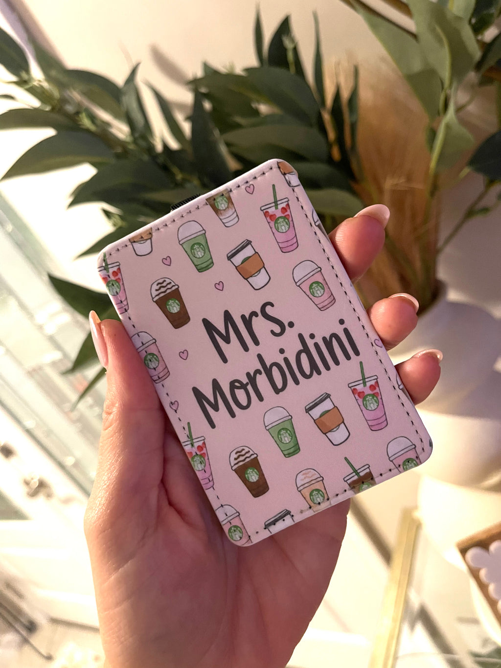 ID Badge Holder Coffee & Books