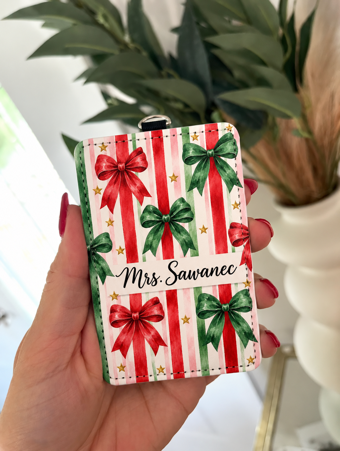ID Badge Holder Holiday