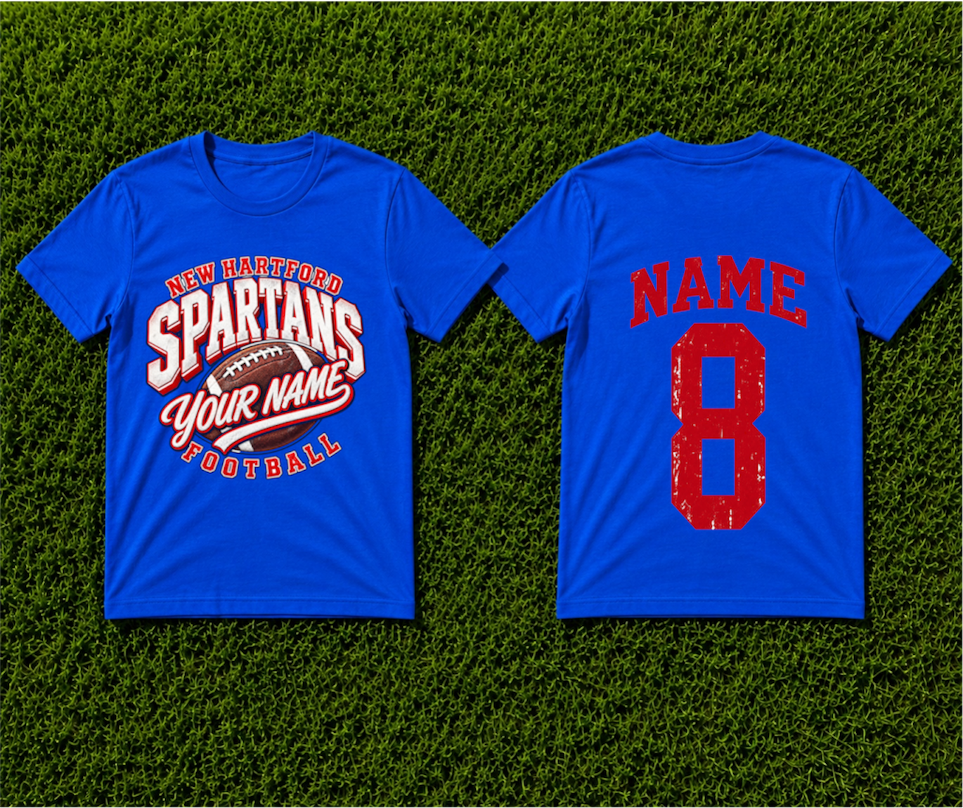 Football Custom Name Spartans