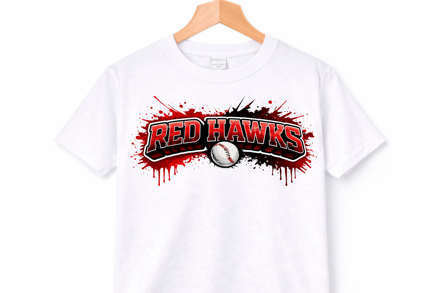 Red Hawks Graffiti Tshirt