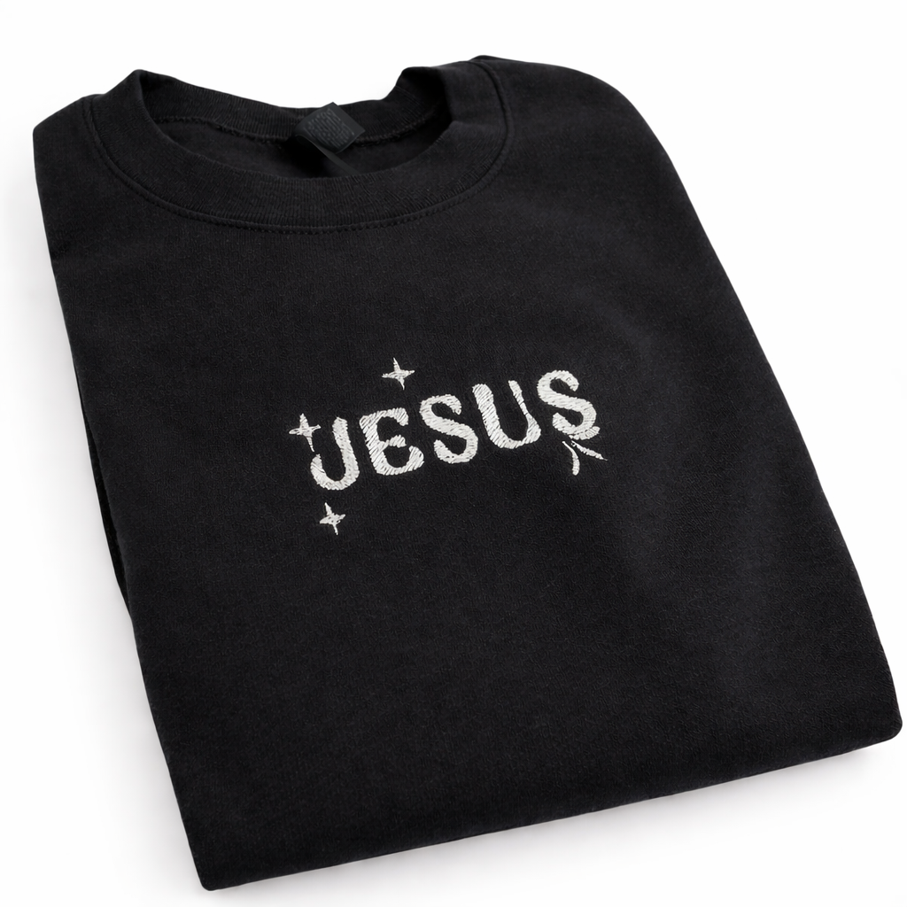 Jesus Embroidered Sweatshirt