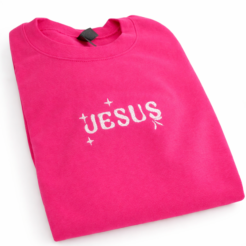 Jesus Embroidered Sweatshirt