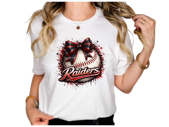 Raiders Drip Bow Baseball