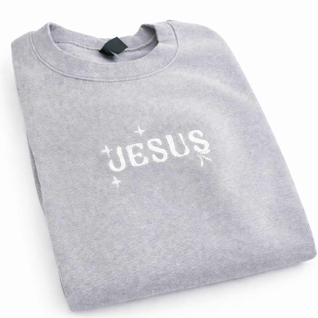Jesus Embroidered Sweatshirt