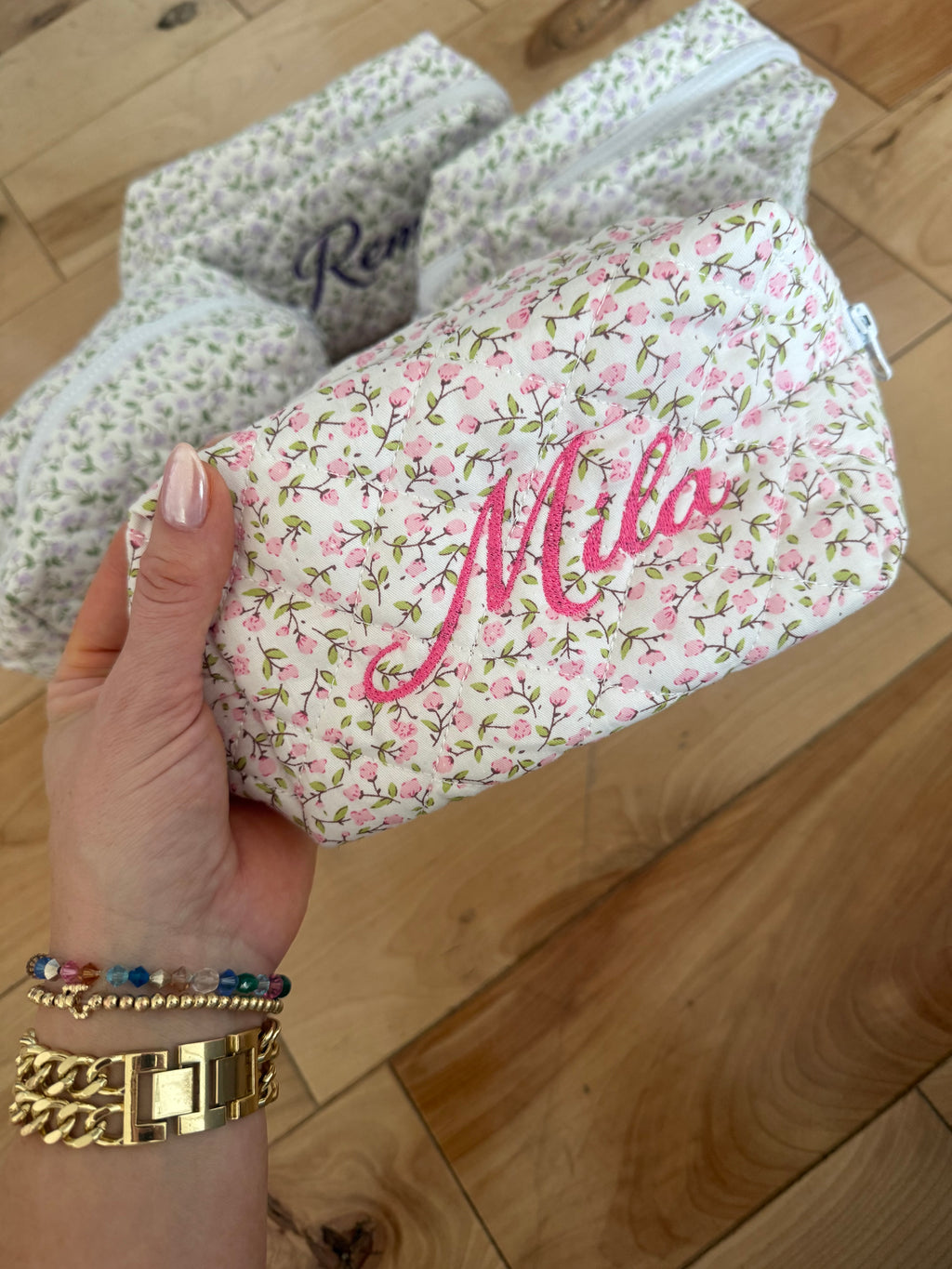Personalized Floral Mini Bag