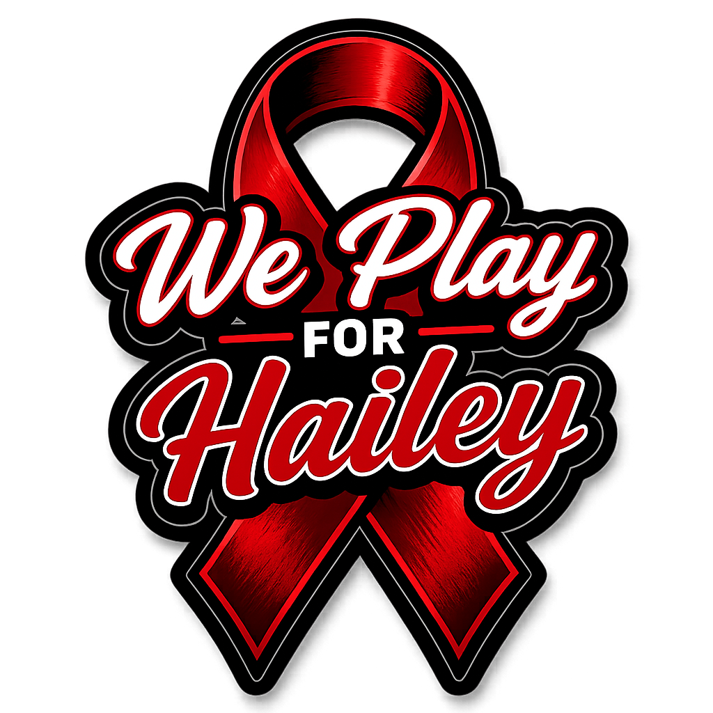 We Play For Hailey Stickers