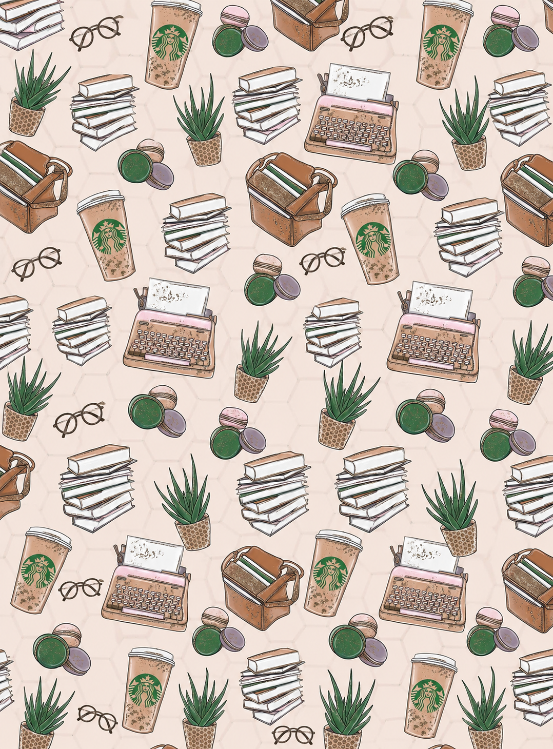ID Badge Holder Coffee & Books